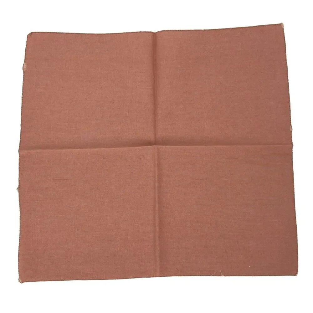 4 Vintage Dusty Rose Pink Luncheon Cocktail Linen Napkins